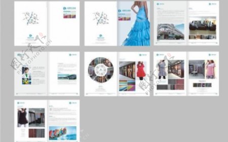 纺织品布业画册设计图片