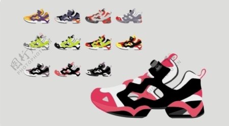 运动鞋颜色设计图片