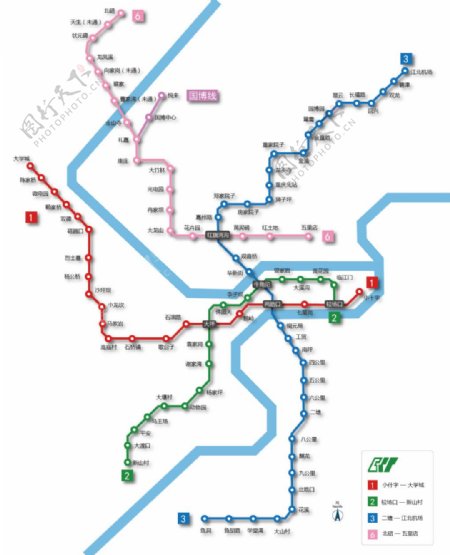 重庆地铁矢量线路