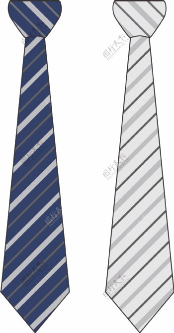 斜纹领带矢量素材