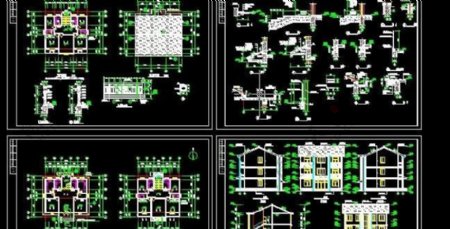 小型三层农村别墅建筑设计图nbsp12x12