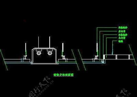 中式顶棚西式顶棚常用顶棚金属顶棚CAD图块素材21