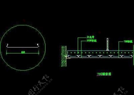 中式顶棚西式顶棚常用顶棚金属顶棚CAD图块素材30