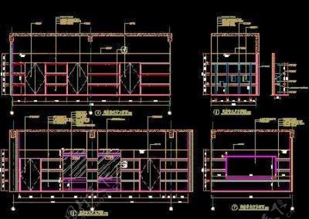 急诊大厅立面图二门诊急诊楼装修CAD施工图