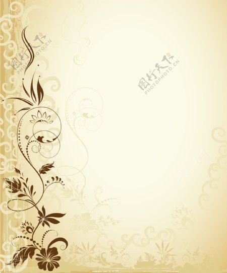 古典欧式花纹底纹墙纸壁纸装饰效果背景图片