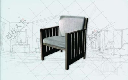 国际主义家具椅子0253D模型