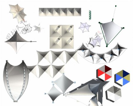 PSD后期素材之帐拉膜素材