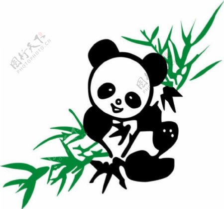 熊猫国宝矢量素材