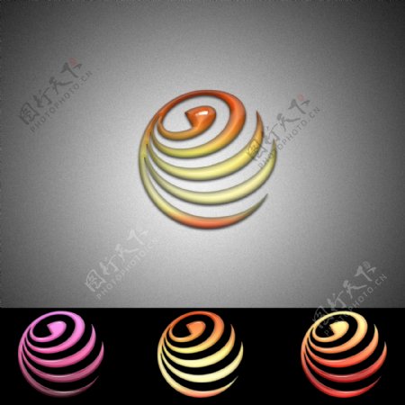 科技环形水晶logo设计图片