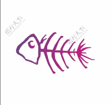 鱼骨logo图片