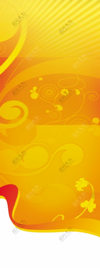 橙色背景广告设计高清写真海报