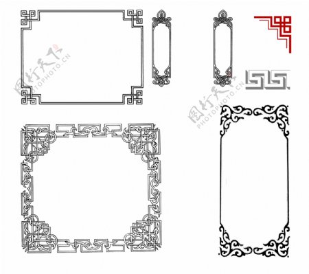 中式边框图片