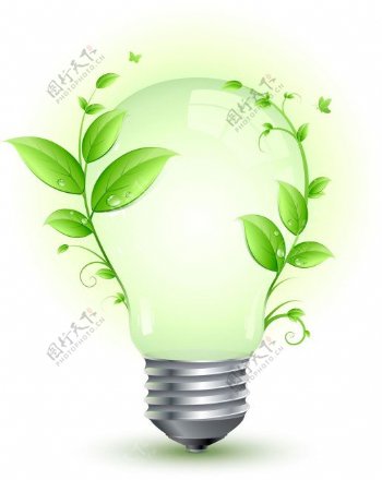 灯泡绿叶环保