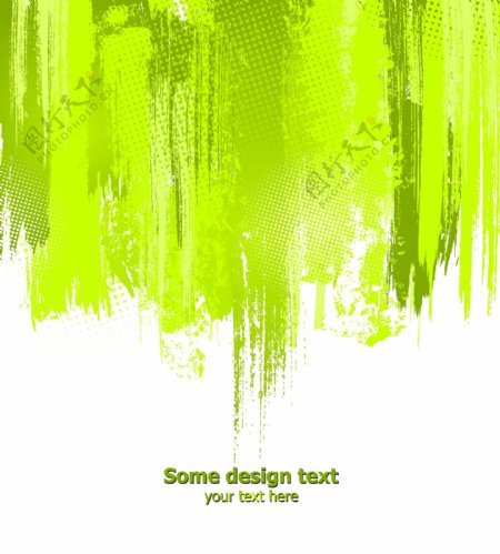 绿色整体泼墨效果广告素材
