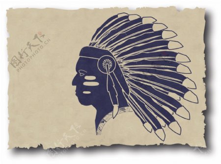 印第安民族纹样背景矢量素材4