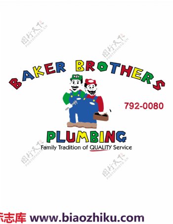 BakerBrothersPlumbinglogo设计欣赏BakerBrothersPlumbing制造业标志下载标志设计欣赏