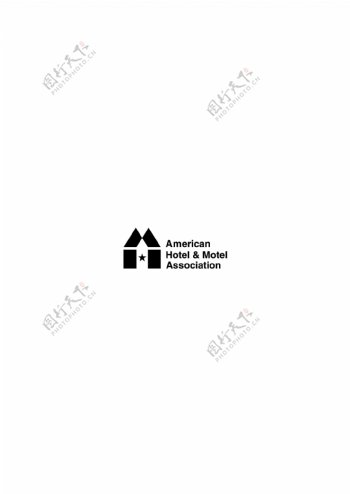 AmericanHotelandMotelAssociationlogo设计欣赏AmericanHotelandMotelAssociation酒店业标志下载标志设计欣赏