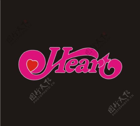 Heartlogo设计欣赏Heart音乐公司LOGO下载标志设计欣赏