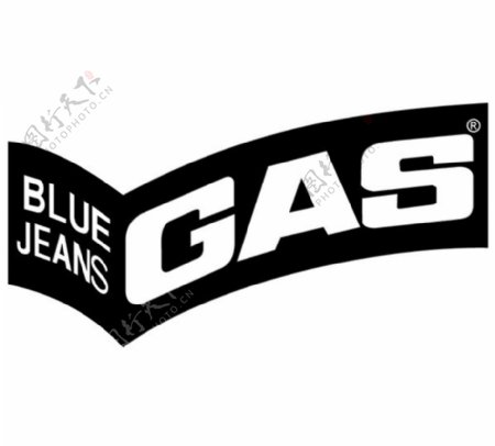 GasBlueJeanslogo设计欣赏GasBlueJeans名牌服装标志下载标志设计欣赏