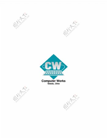 ComputerWorkslogo设计欣赏ComputerWorks电脑软件LOGO下载标志设计欣赏