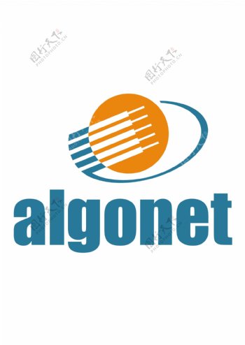 Algonetlogo设计欣赏Algonet通讯公司标志下载标志设计欣赏