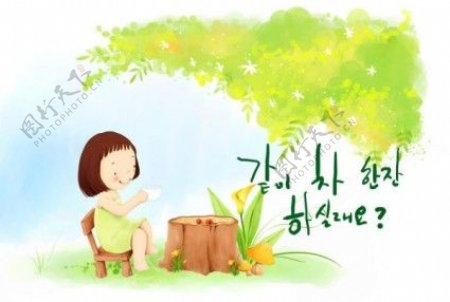 韩国儿童插画PSD51