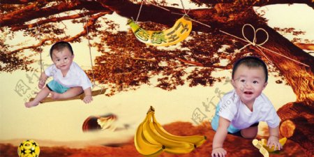 香蕉王子儿童模板7图片