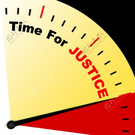 正义的消息的时间意味着法律和惩罚