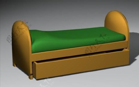 室内装饰设计3D模型之儿童床03
