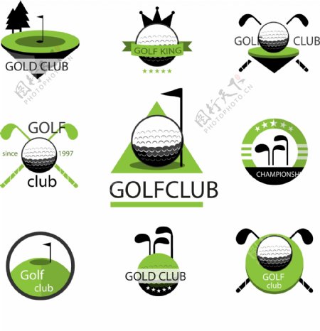 高尔夫俱乐部徽章图片