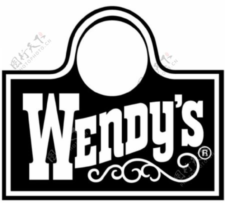 Wendys2logo设计欣赏Wendys2知名餐馆标志下载标志设计欣赏
