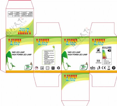 led灯包装设计图片