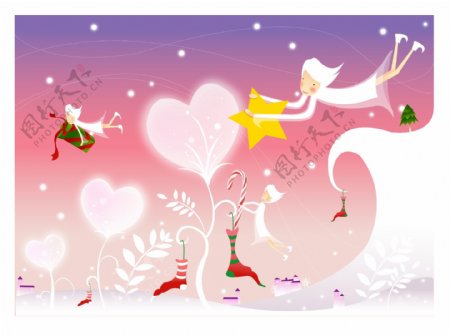 韩国2007最新情人节圣诞矢量素材插画08