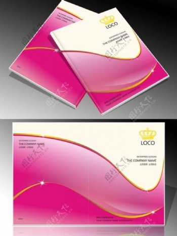 粉色封面设计模板图片