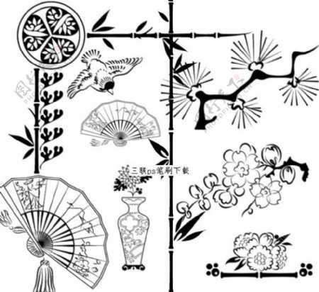 中国风装饰ps笔刷
