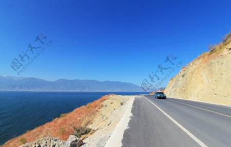 洱海湖畔图片