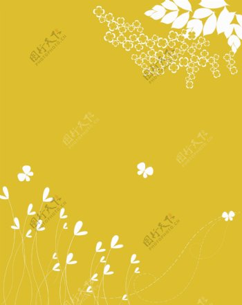 蝴蝶黄色移门图片
