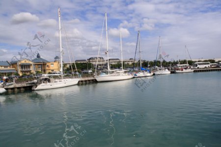 毛里求斯路易港港湾图片