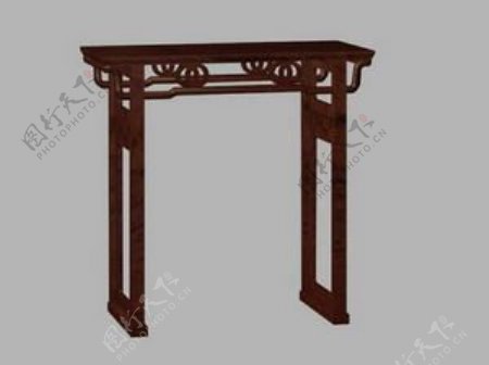 中式桌子3d模型家具图片62