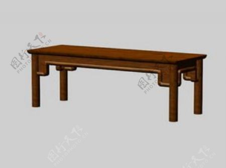 中式桌子3d模型家具效果图82