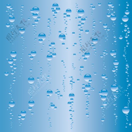 蓝色水珠水滴背景图片