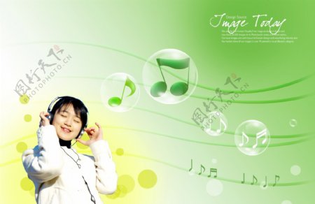 音乐小提琴音乐元素运动动感韩国花纹图库2psd分层素材源文件