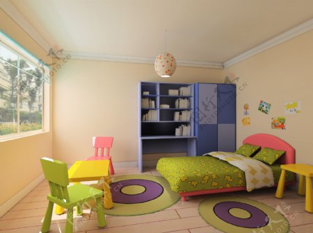 幼儿卧室设计效果图图片