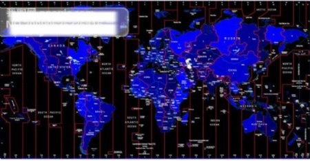 eps世界时区标识矢量地图