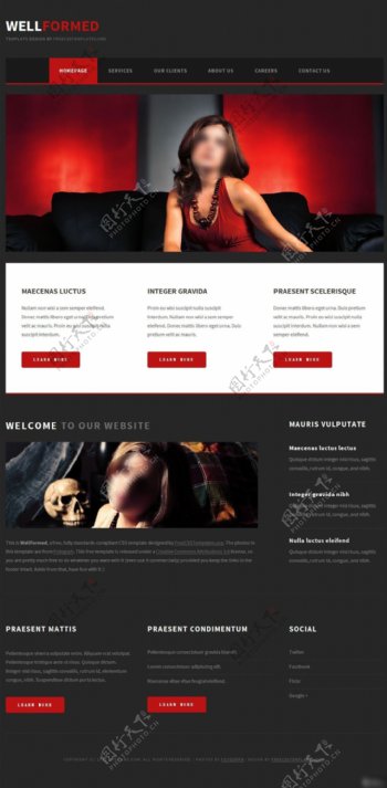 欧美时尚网页设计