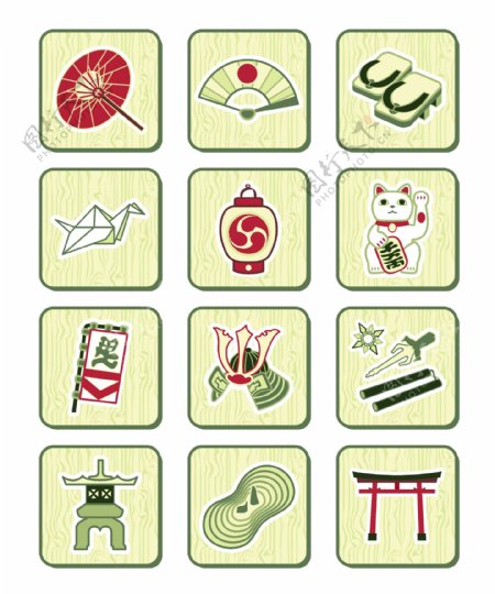 中国传统元素图标矢量素材