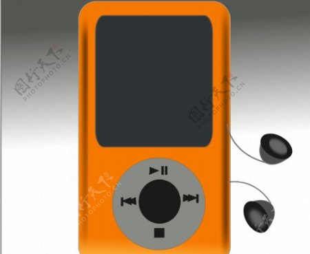 iPod媒体播放器的矢量绘图