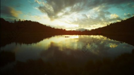 湖水景观实拍视频素材