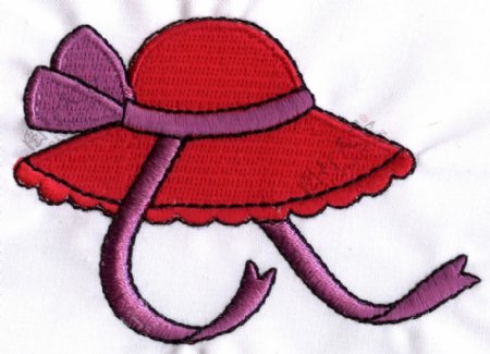 绣花花纹图标色彩帽子免费素材