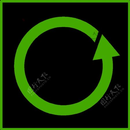 生态绿色回收站图标